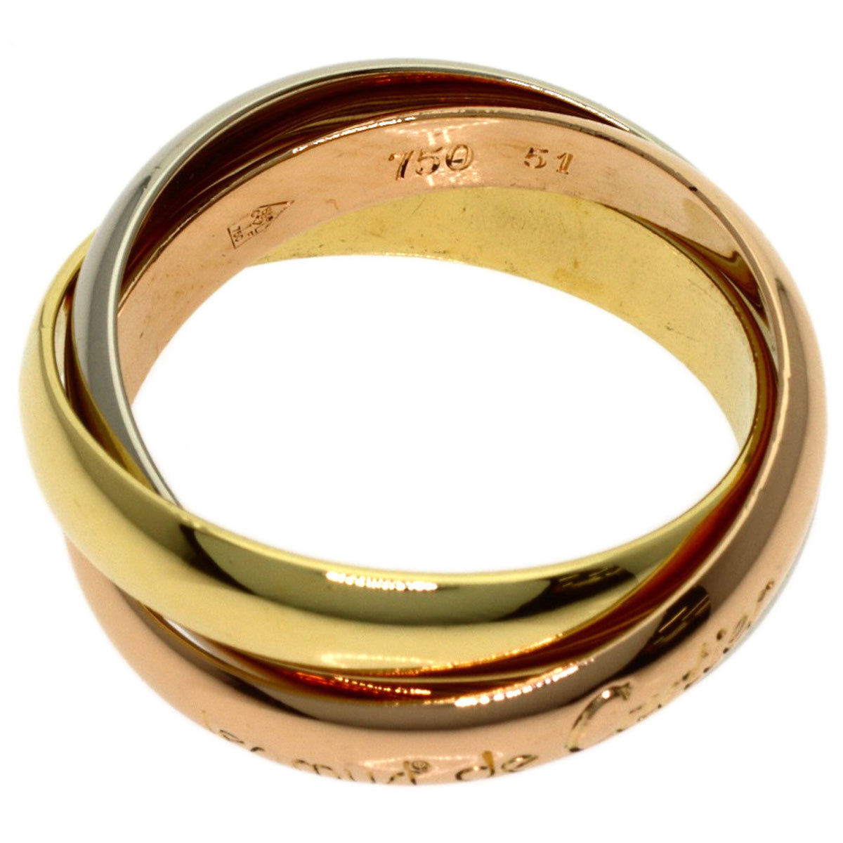 Cartier Yellow Gold (18K) Pink Gold (18K) White Gold (18K) Band Ring (Pre-Owned)