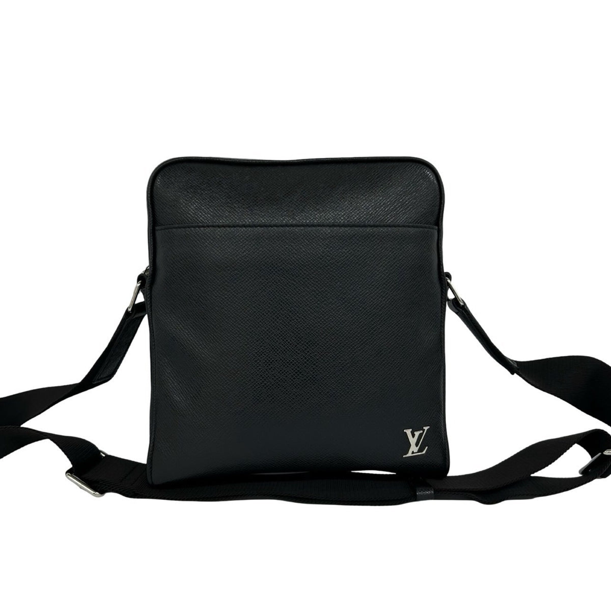 Louis Vuitton Black Leather Pochette Shoulder Bag (Pre-Owned)