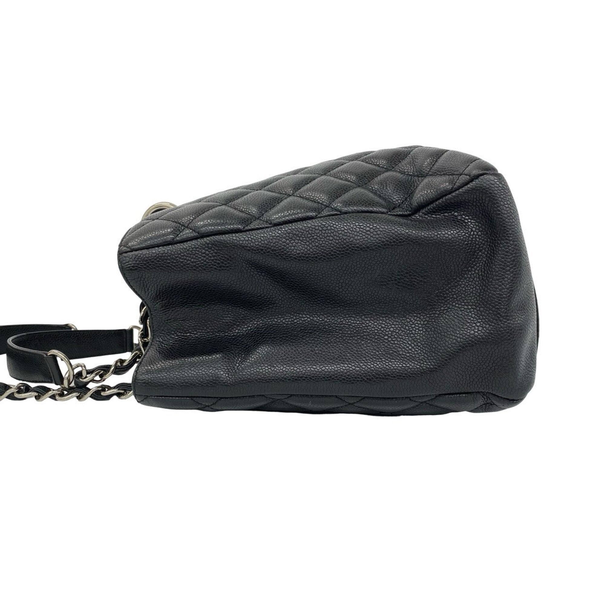 Chanel Black Grained Calfskin Tote Bag (Pre-Owned)