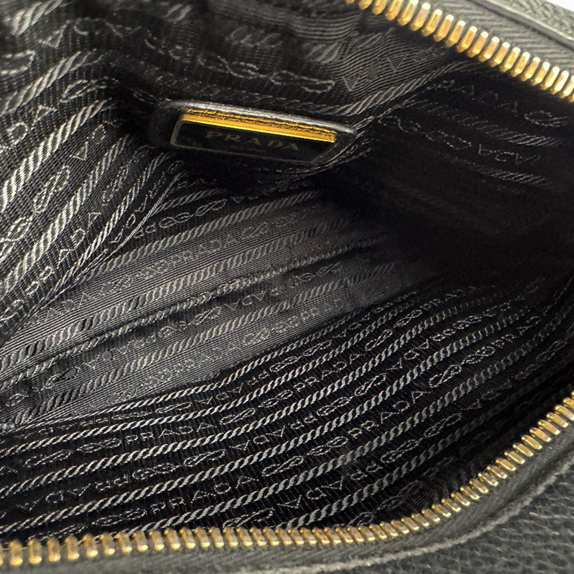 Prada Black Leather Shoulder Bag (Pre-Owned)