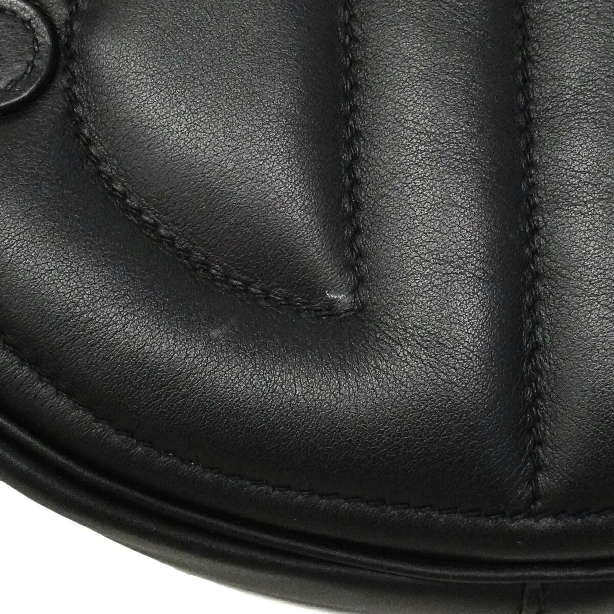 Hermes Black Swift Leather Shoulder Bag (Pre-Owned)