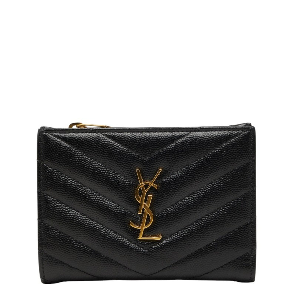 Saint Laurent Black Leather Wallet (Bi-Fold) (Pre-Owned)