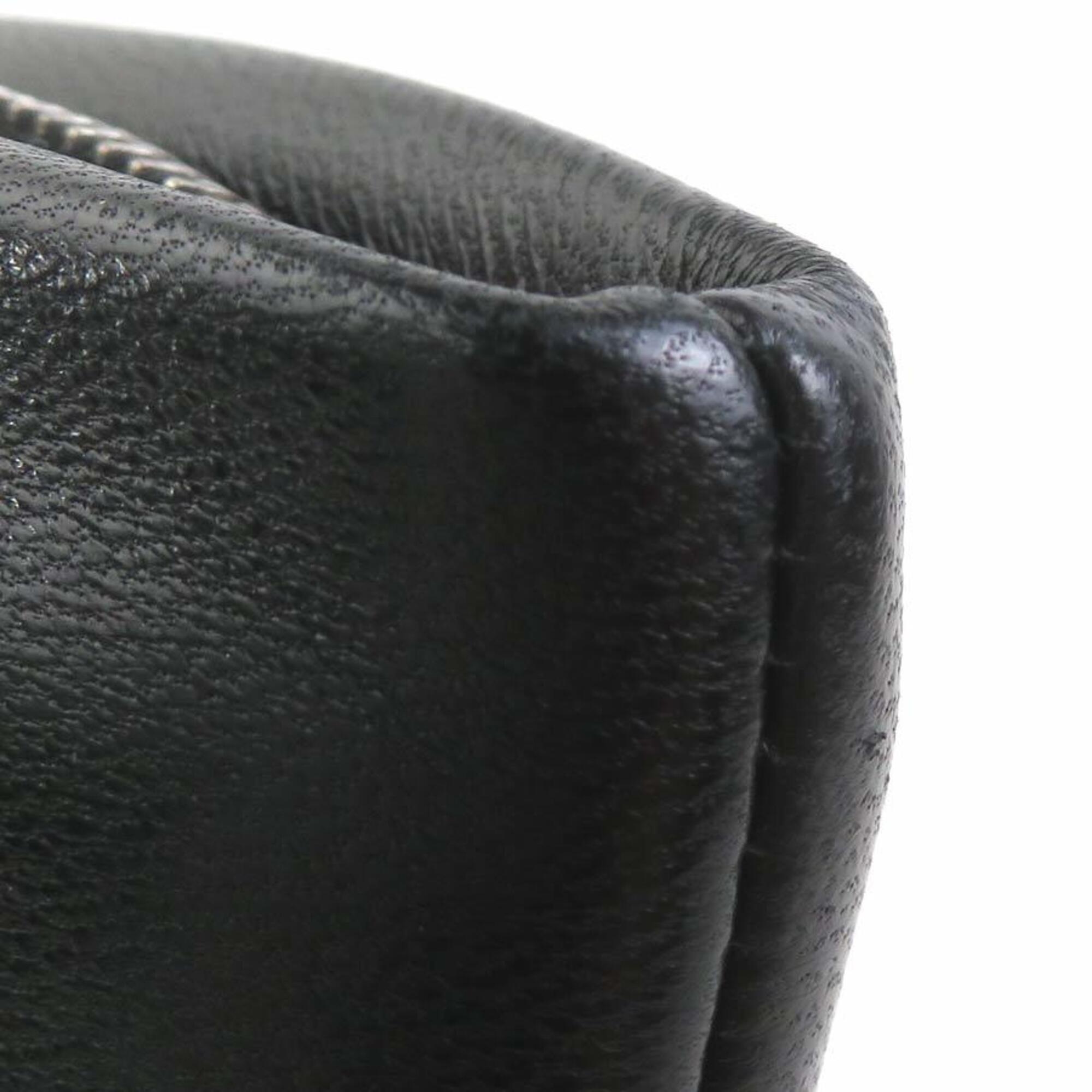 Saint Laurent Black Leather Clutch Bag (Pre-Owned)
