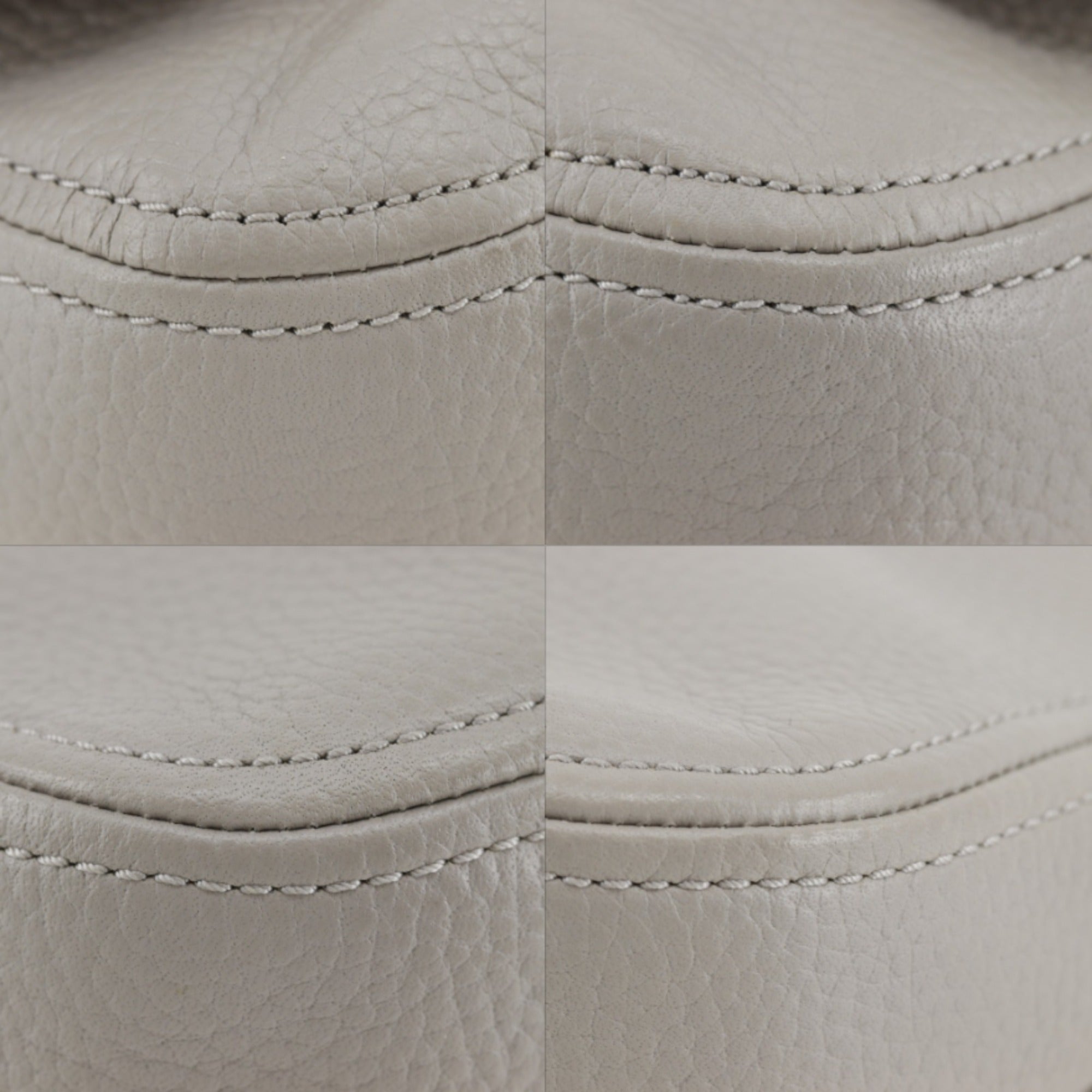 Michael Kors Gray Leather Shoulder Bag (Pre-Owned)
