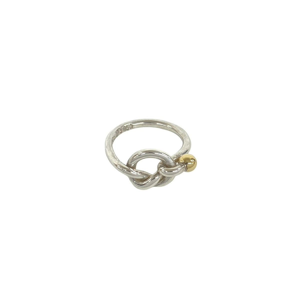 Tiffany Gold Silver Yellow Gold (18K) Silver 925 Band Ring (Pre-Owned)