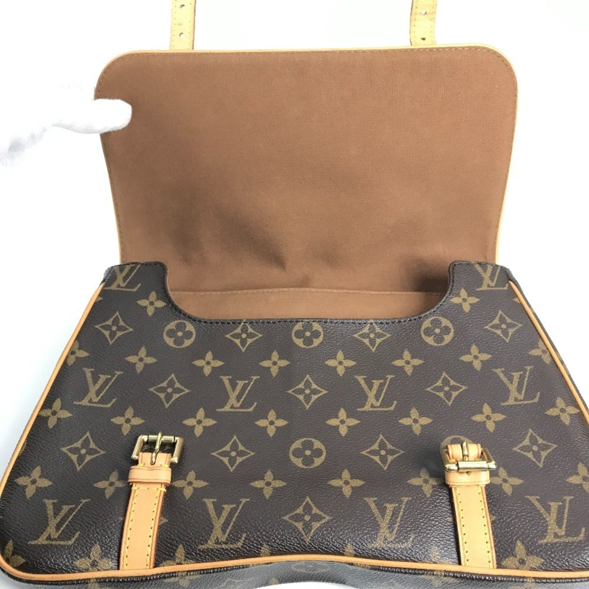 Louis Vuitton Brown Monogram Canvas Handbag (Pre-Owned)