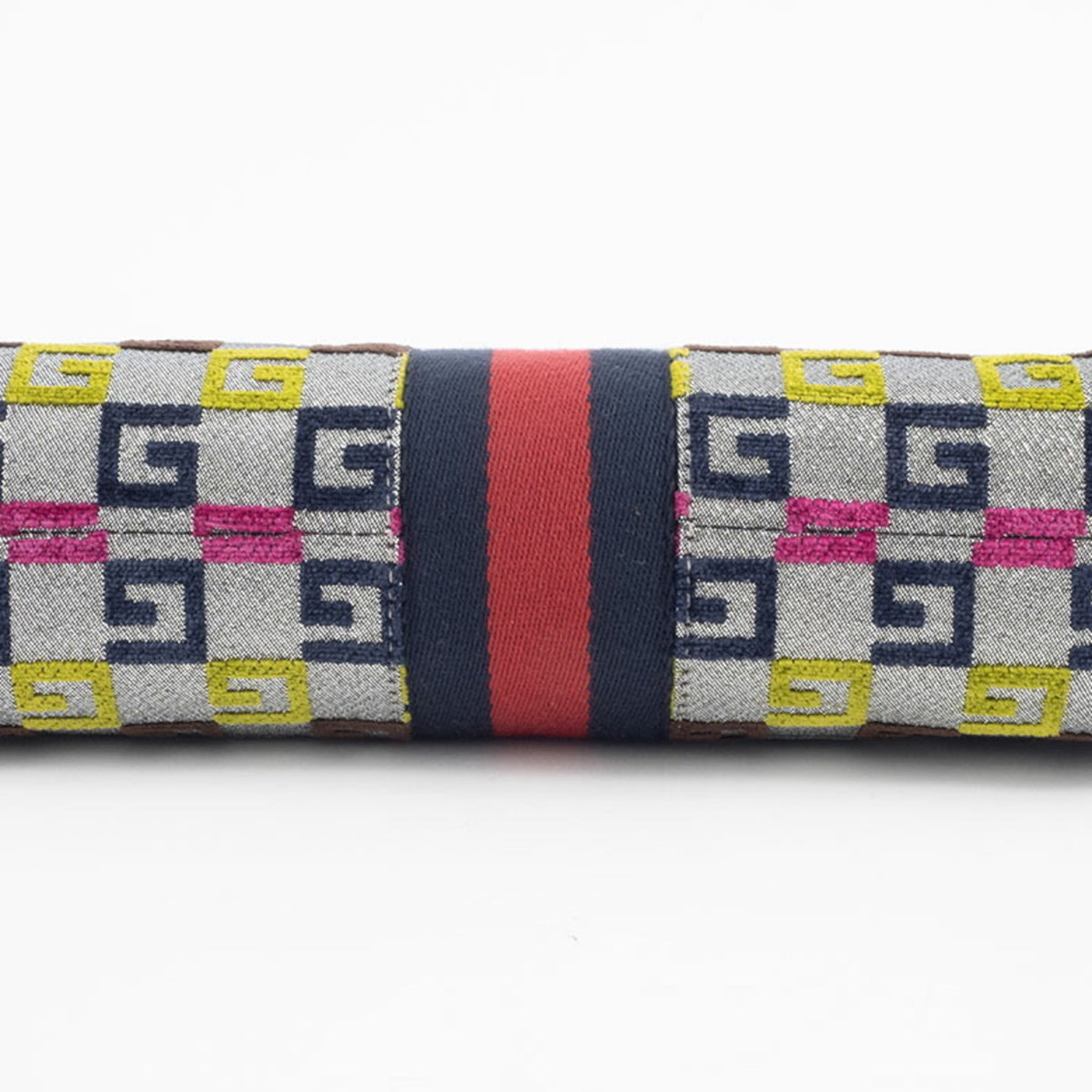 Gucci Multi-Color Canvas Leather Shoulder Bag (Pre-Owned)
