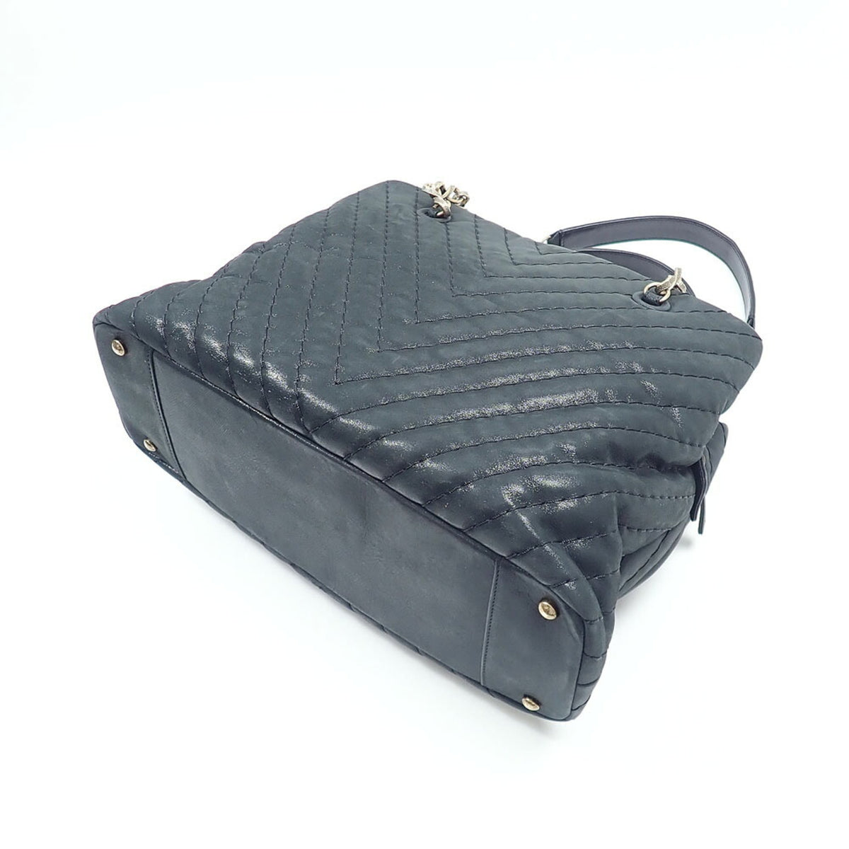 Chanel Black Leather Tote Bag (Pre-Owned)