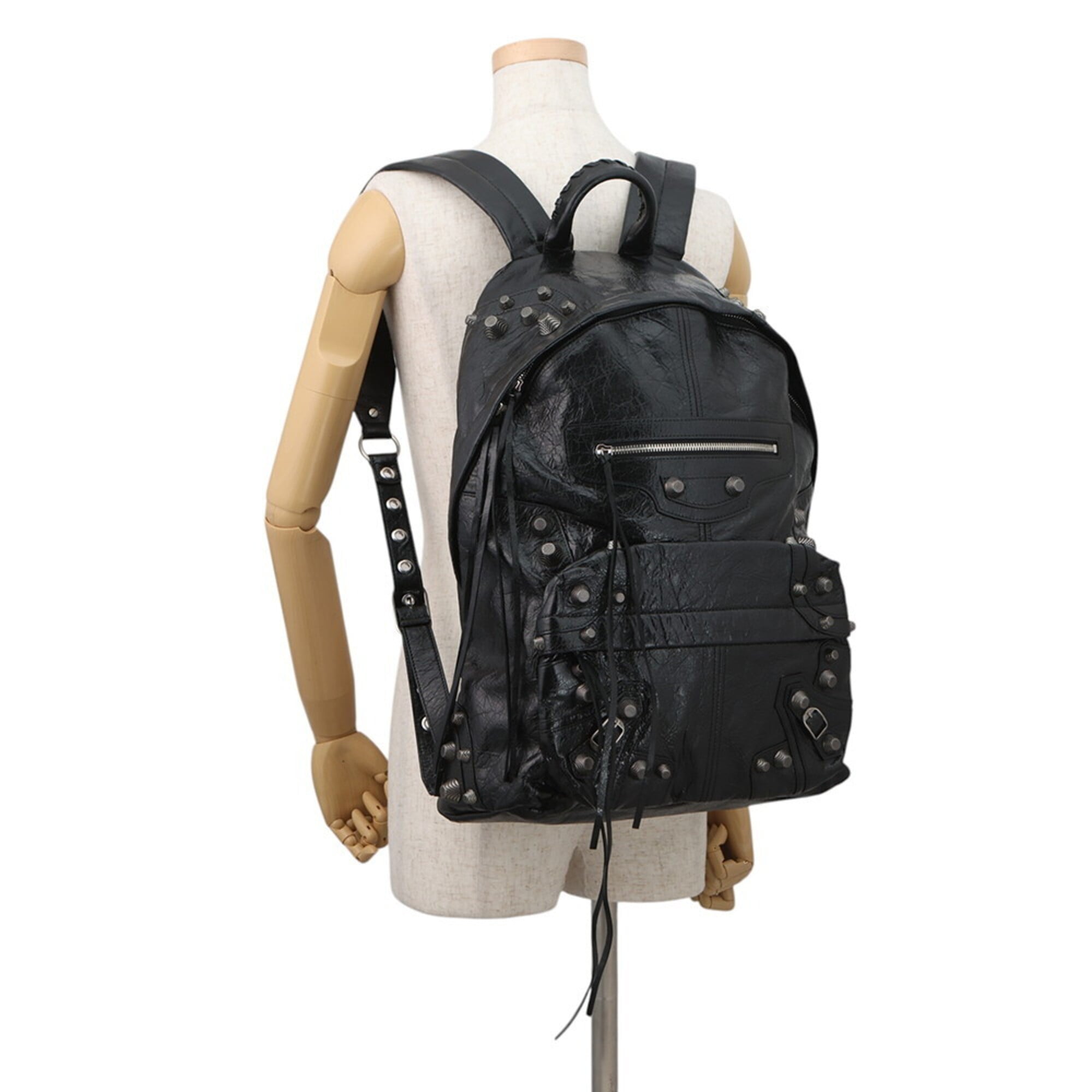 Balenciaga Black Leather Backpack (Pre-Owned)