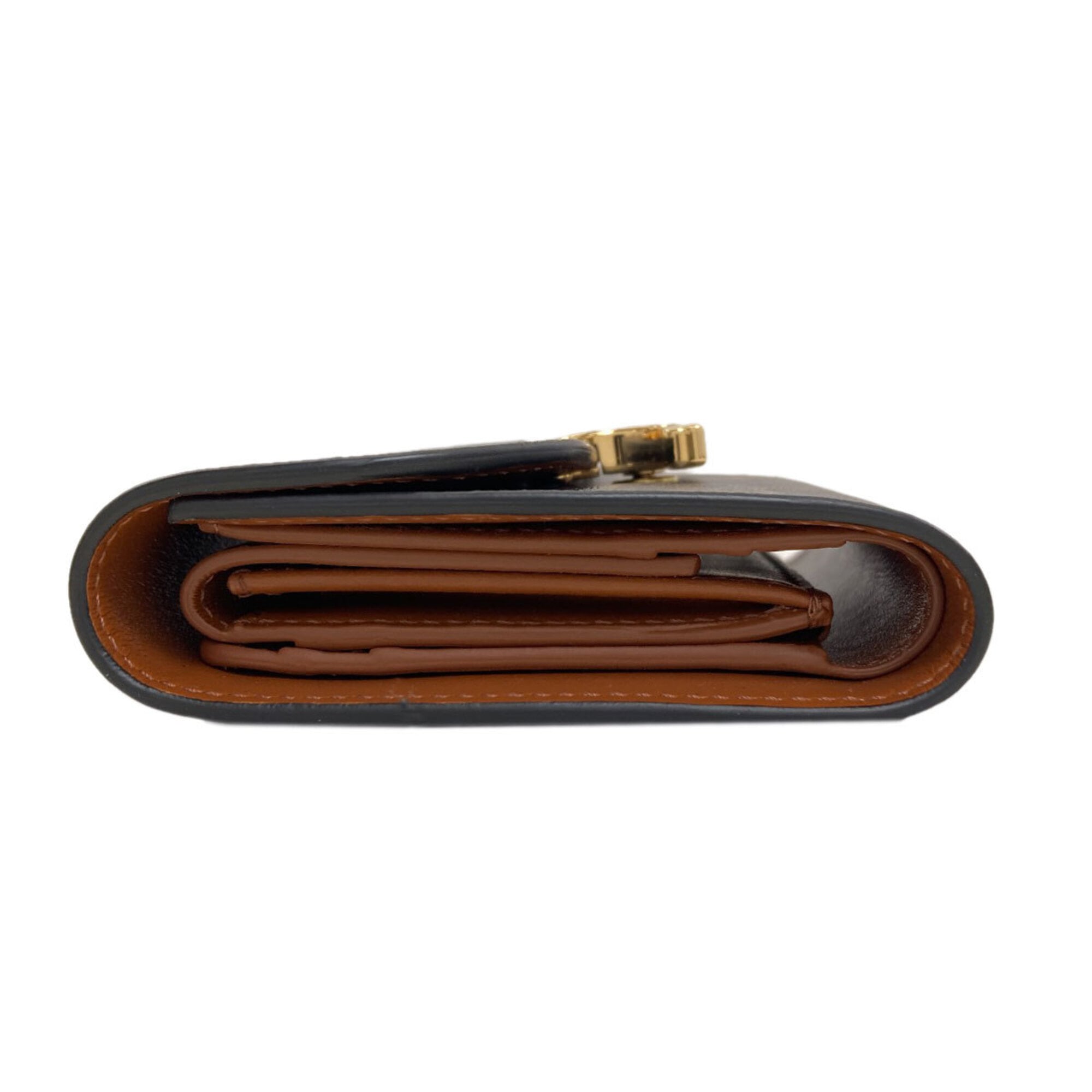 Celine Brown Pvc Wallet (Bi-Fold) (Pre-Owned)