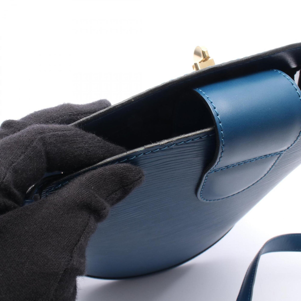 Louis Vuitton Blue Epi Leather Handbag Shoulder Bag (Pre-Owned)