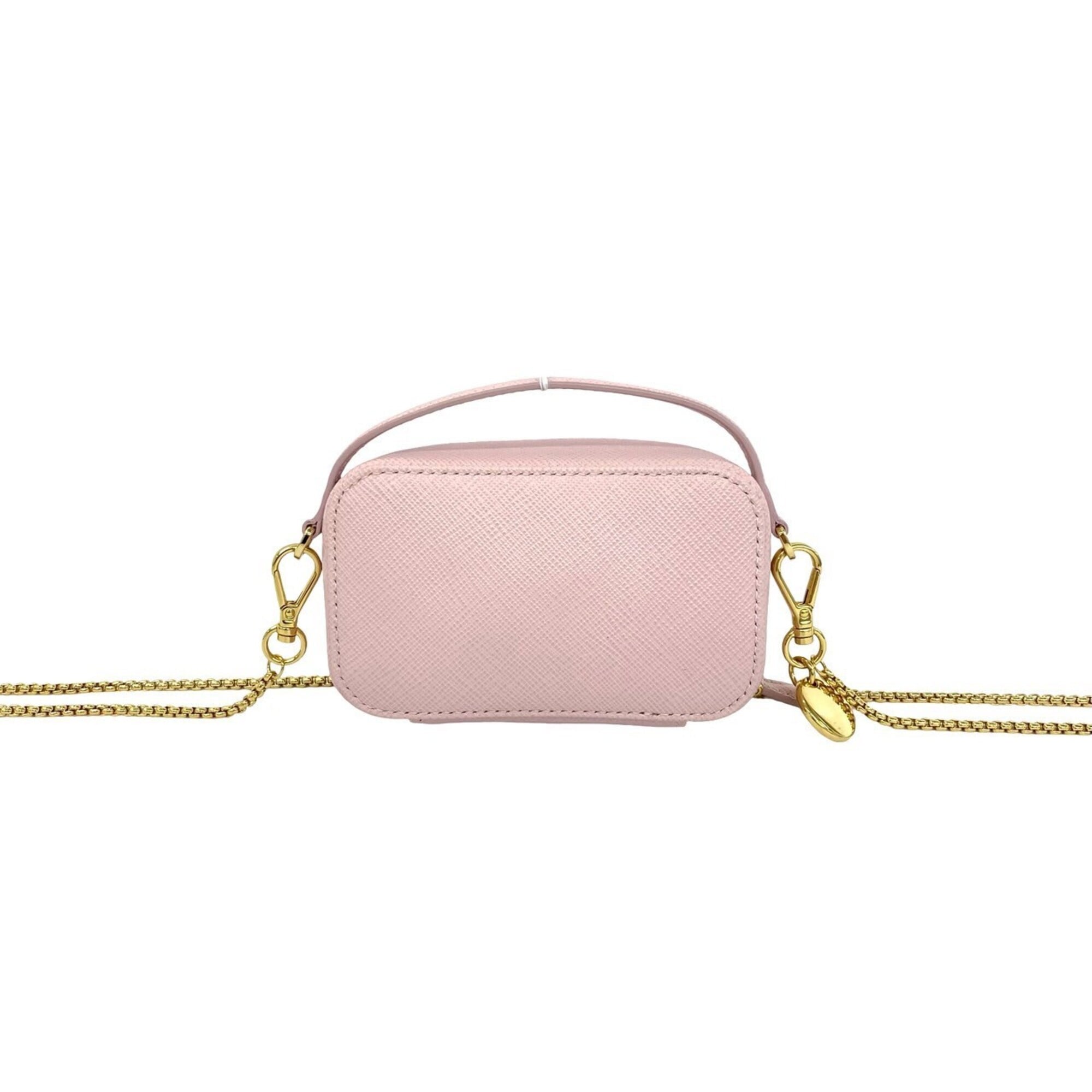 Prada Pink Leather Pochette Pouch Shoulder Bag (Pre-Owned)