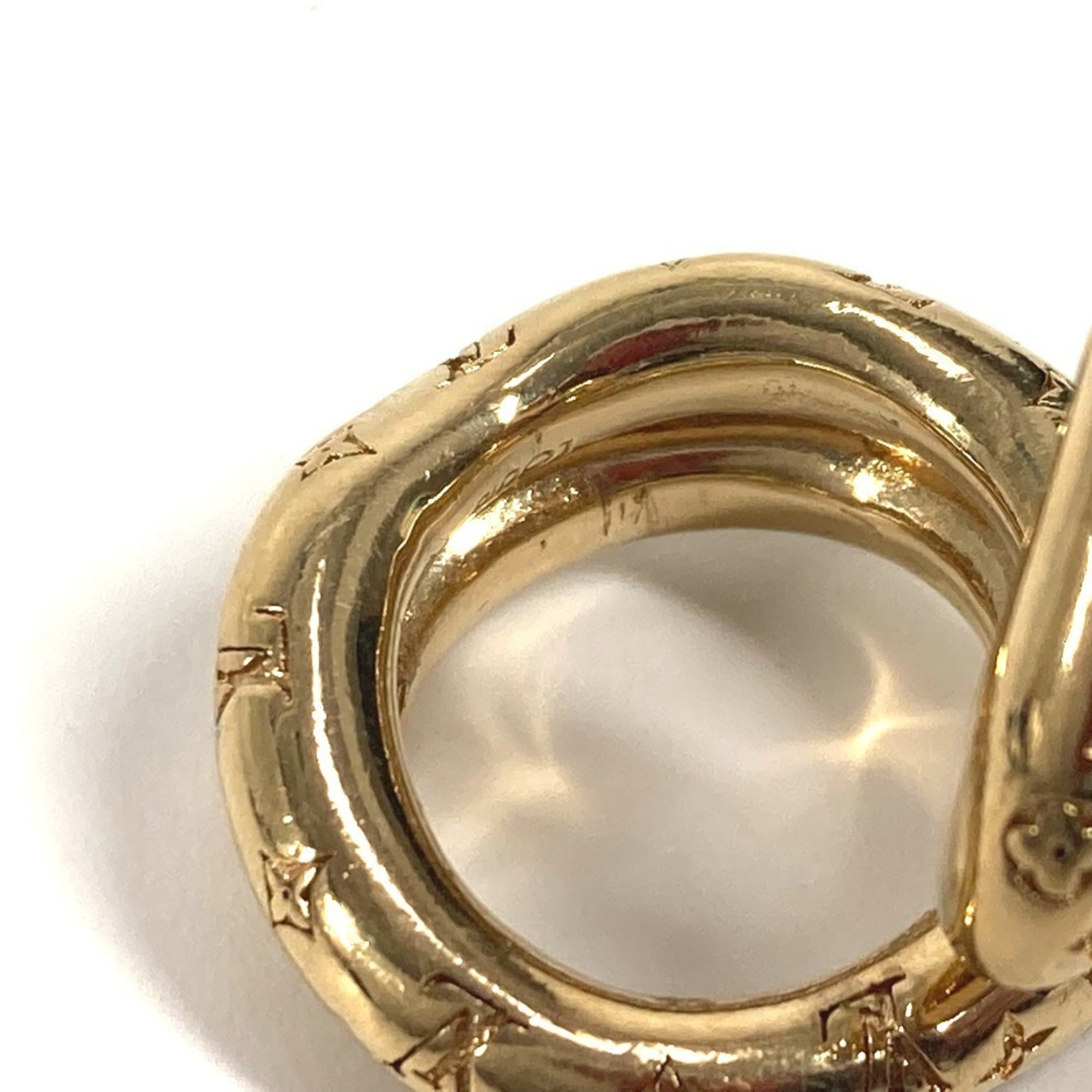 Louis Vuitton Gold Metal Band Ring (Pre-Owned)