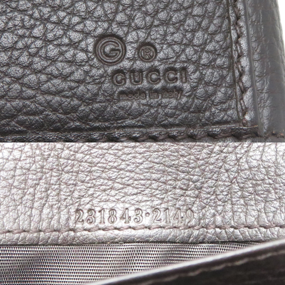 Gucci Black Leather Long Wallet (Bi-Fold) (Pre-Owned)