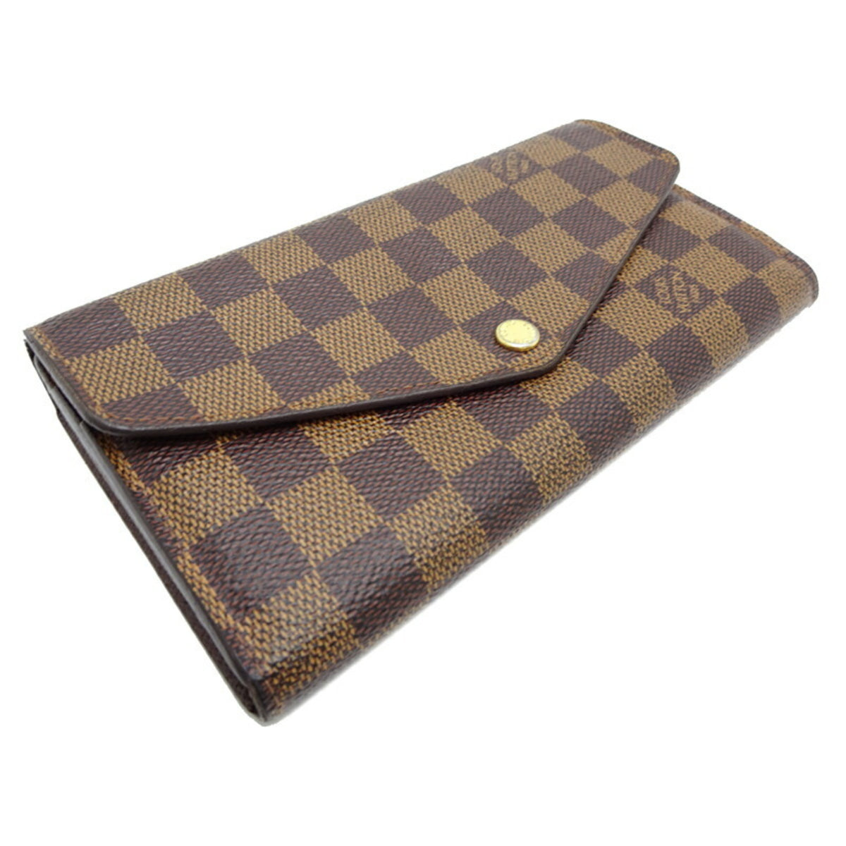 Louis Vuitton Damier Brown Damier Canvas Galle Coin Purse/Coin Case (Pre-Owned)