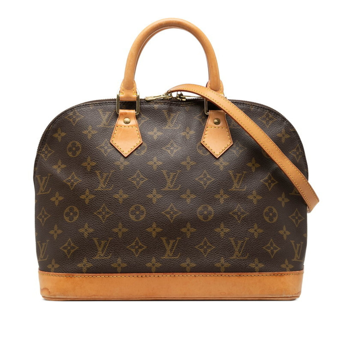 Louis Vuitton Brown Pvc Leather Handbag Shoulder Bag (Pre-Owned)