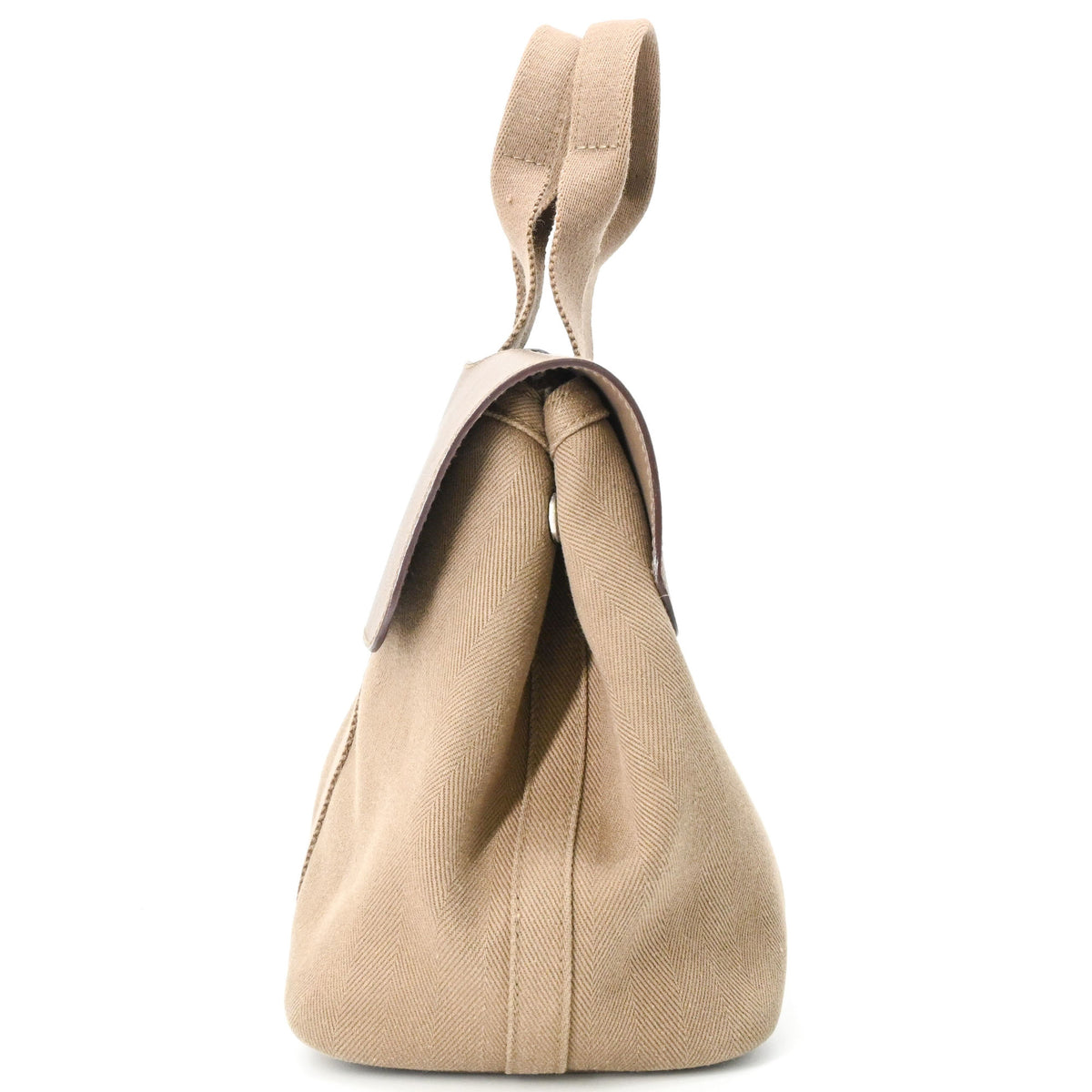 Hermes Etoupe Gray Leather Handbag Pouch (Pre-Owned)