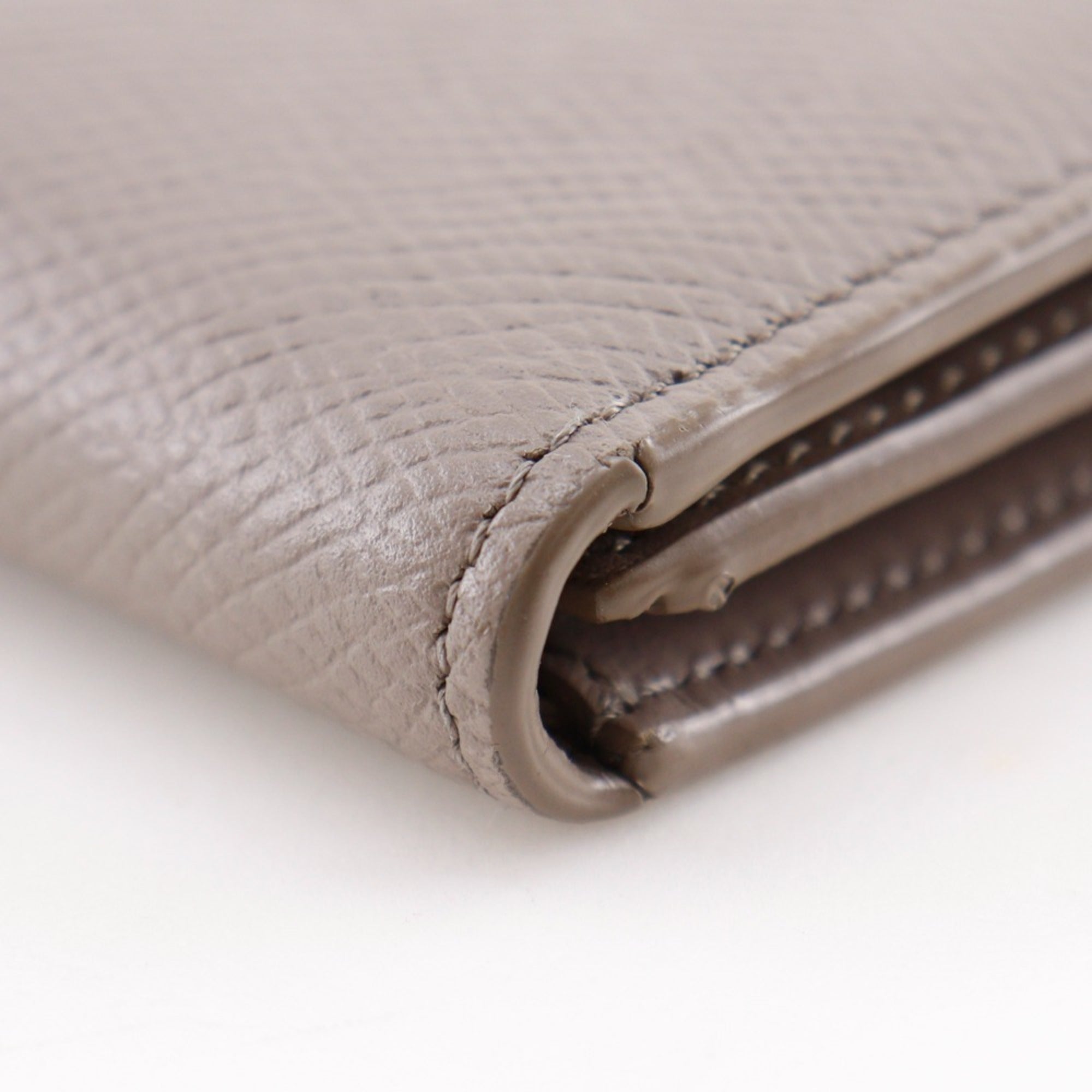 Celine Grayish Leather Wallet (Bi-Fold) (Pre-Owned)