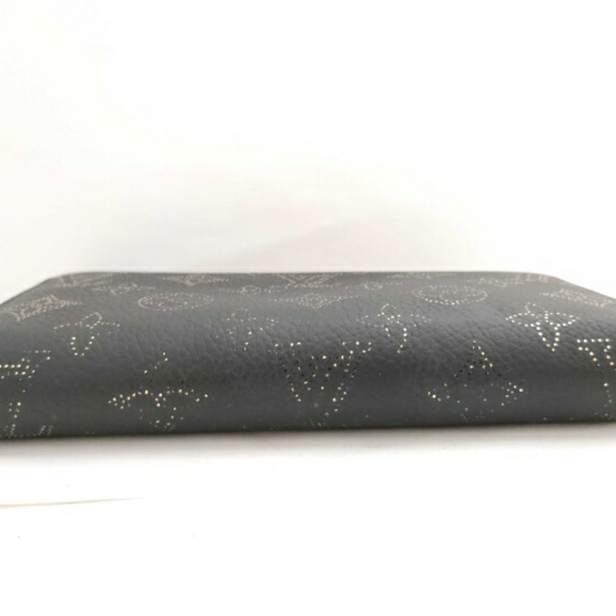 Louis Vuitton Black Leather Long Wallet (Bi-Fold) (Pre-Owned)