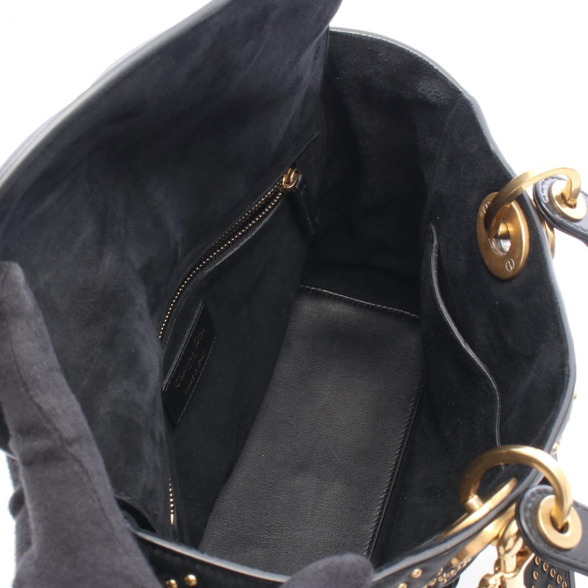Christian Dior Black Leather Handbag (Pre-Owned)
