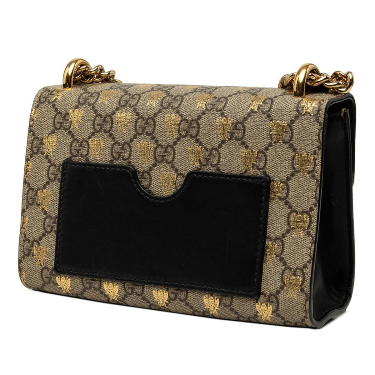 Gucci Padlock Beige Pvc Leather Handbag Shoulder Bag (Pre-Owned)