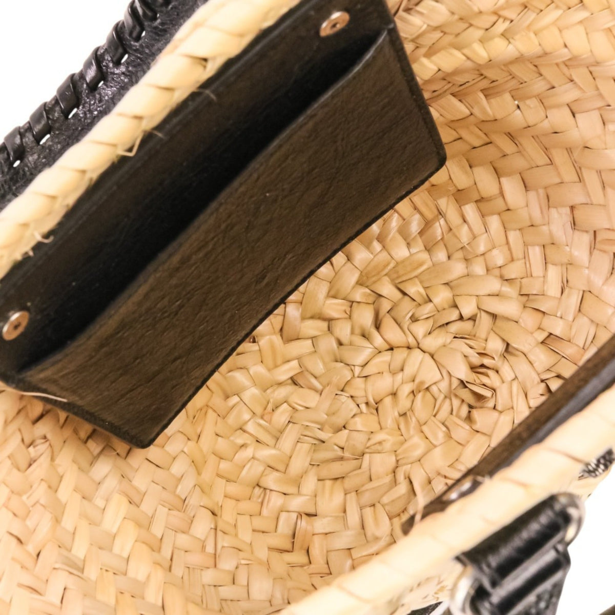 Balenciaga Beige Raffia Leather Basket Shoulder Bag (Pre-Owned)
