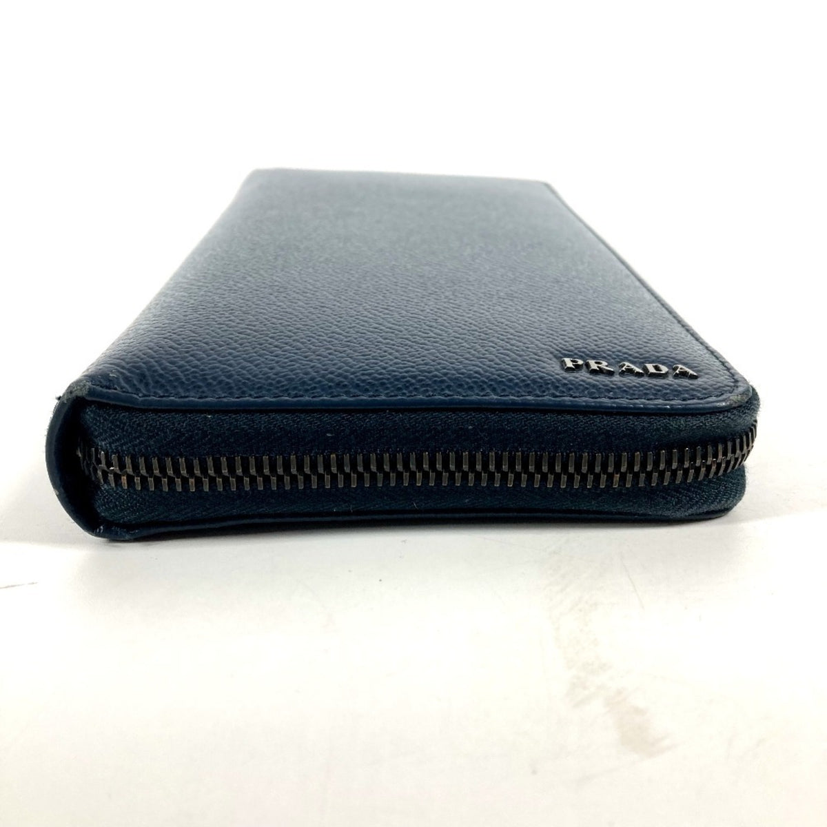 Prada Navy Saffiano Long Wallet (Bi-Fold) (Pre-Owned)