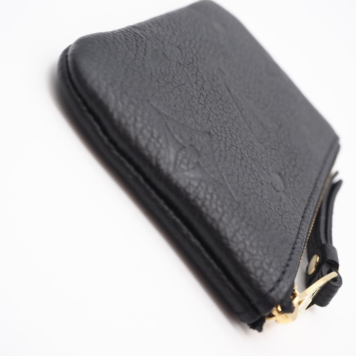 Louis Vuitton Monogram Empreinte Black Noir Leather Coin Purse/Coin Case (Pre-Owned)