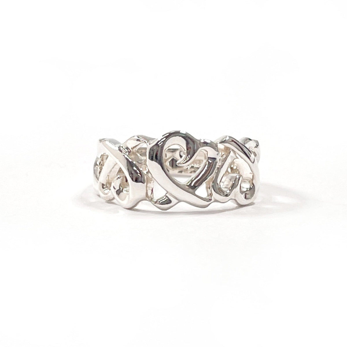 Tiffany Silver Silver 925 Band Ring (Pre-Owned)