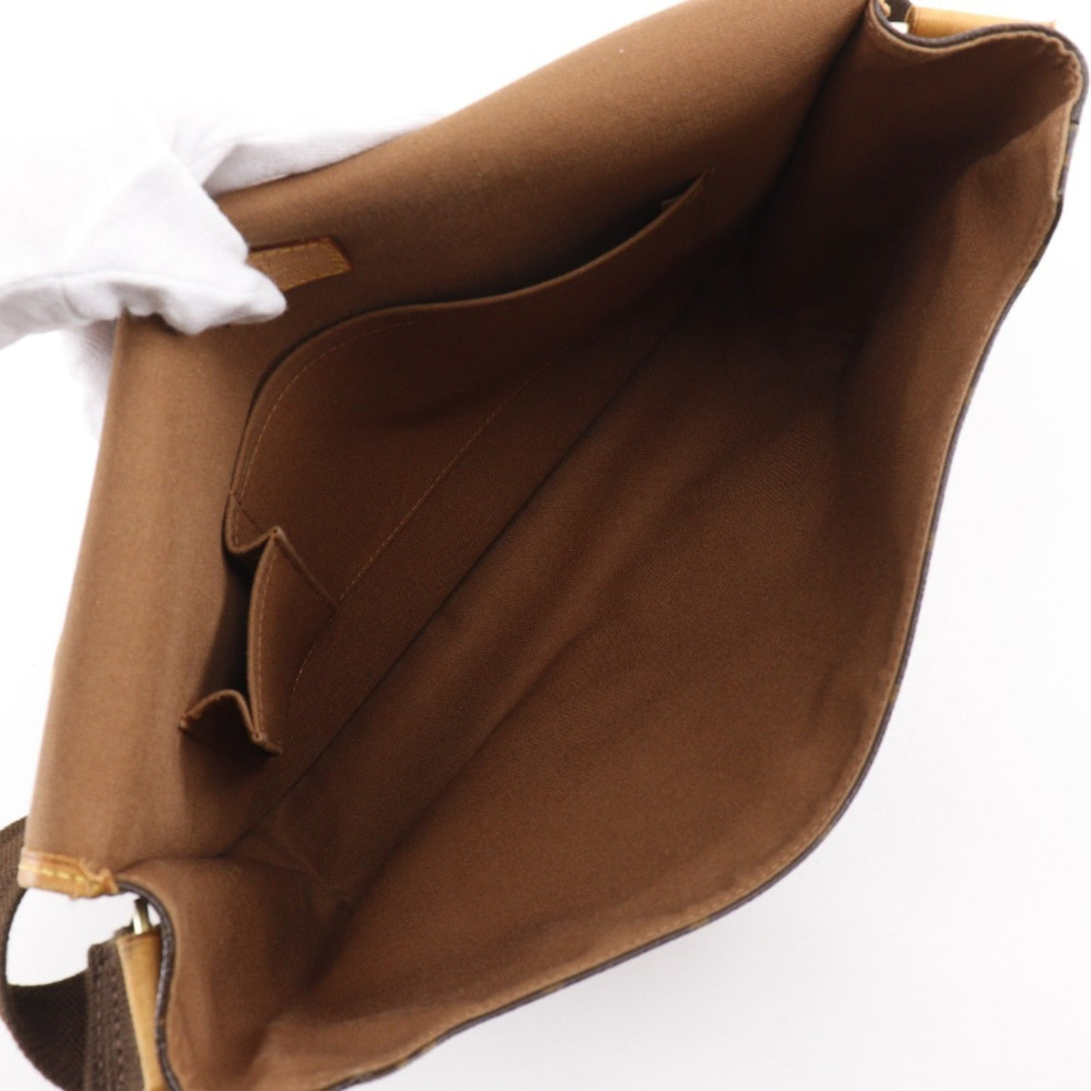 Louis Vuitton Brown Monogram Messenger Bag Shoulder Bag (Pre-Owned)
