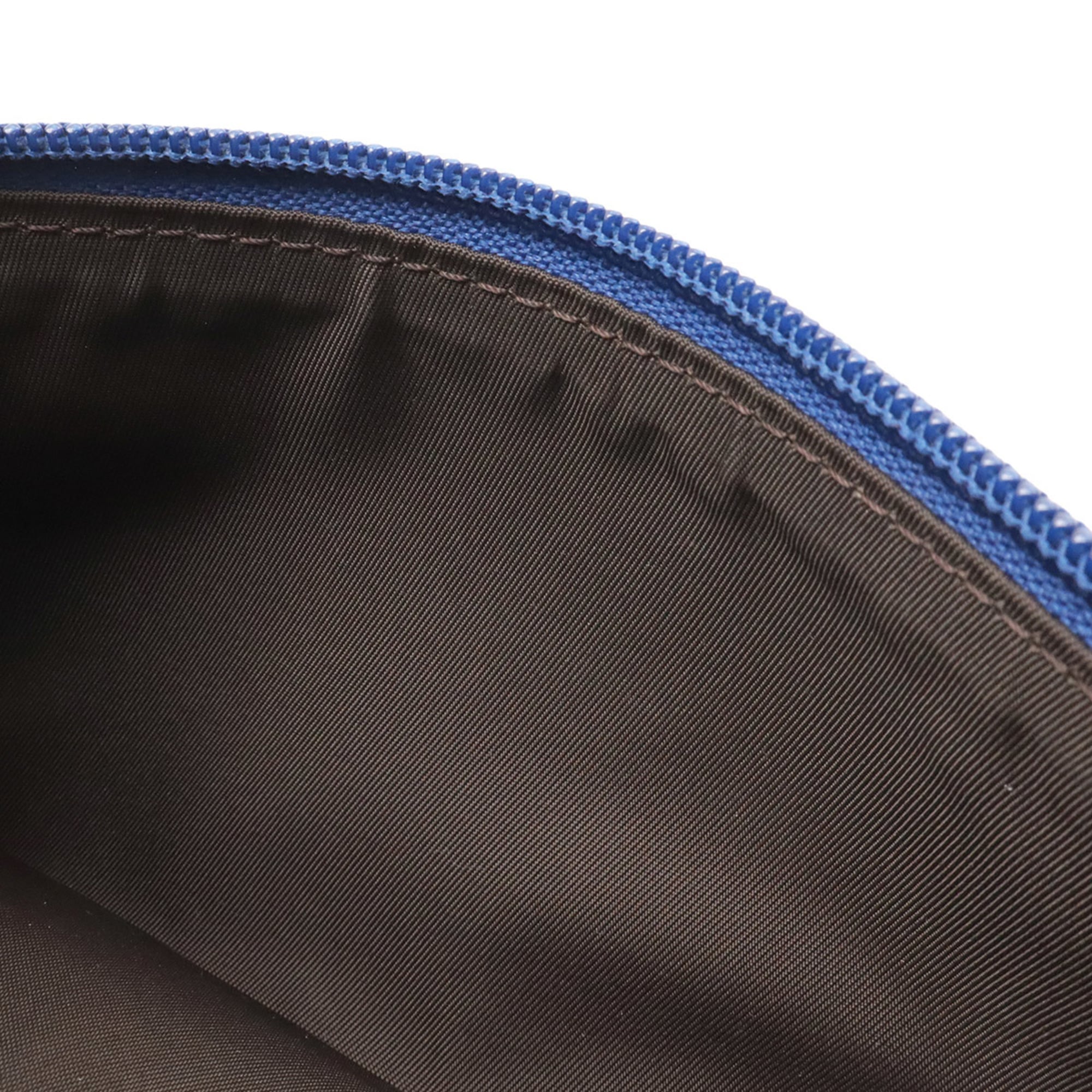 Louis Vuitton Blue Brown Monogram Canvas Fanny Pack Shoulder Bag Sling Bag (Pre-Owned)