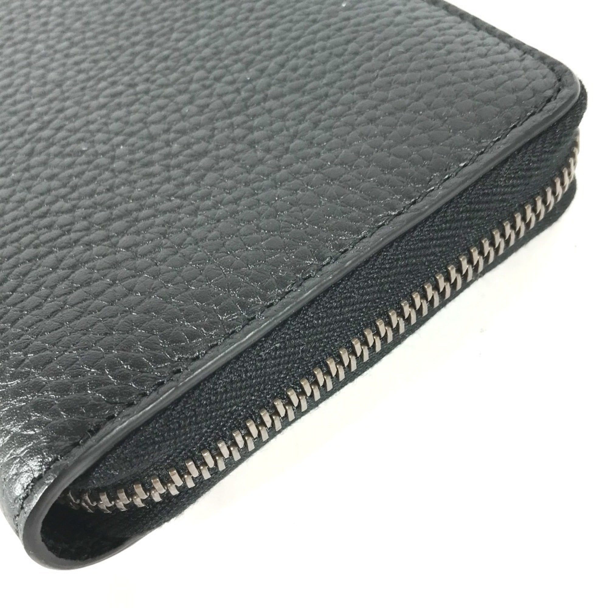Gucci Navy Leather Long Wallet (Bi-Fold) (Pre-Owned)