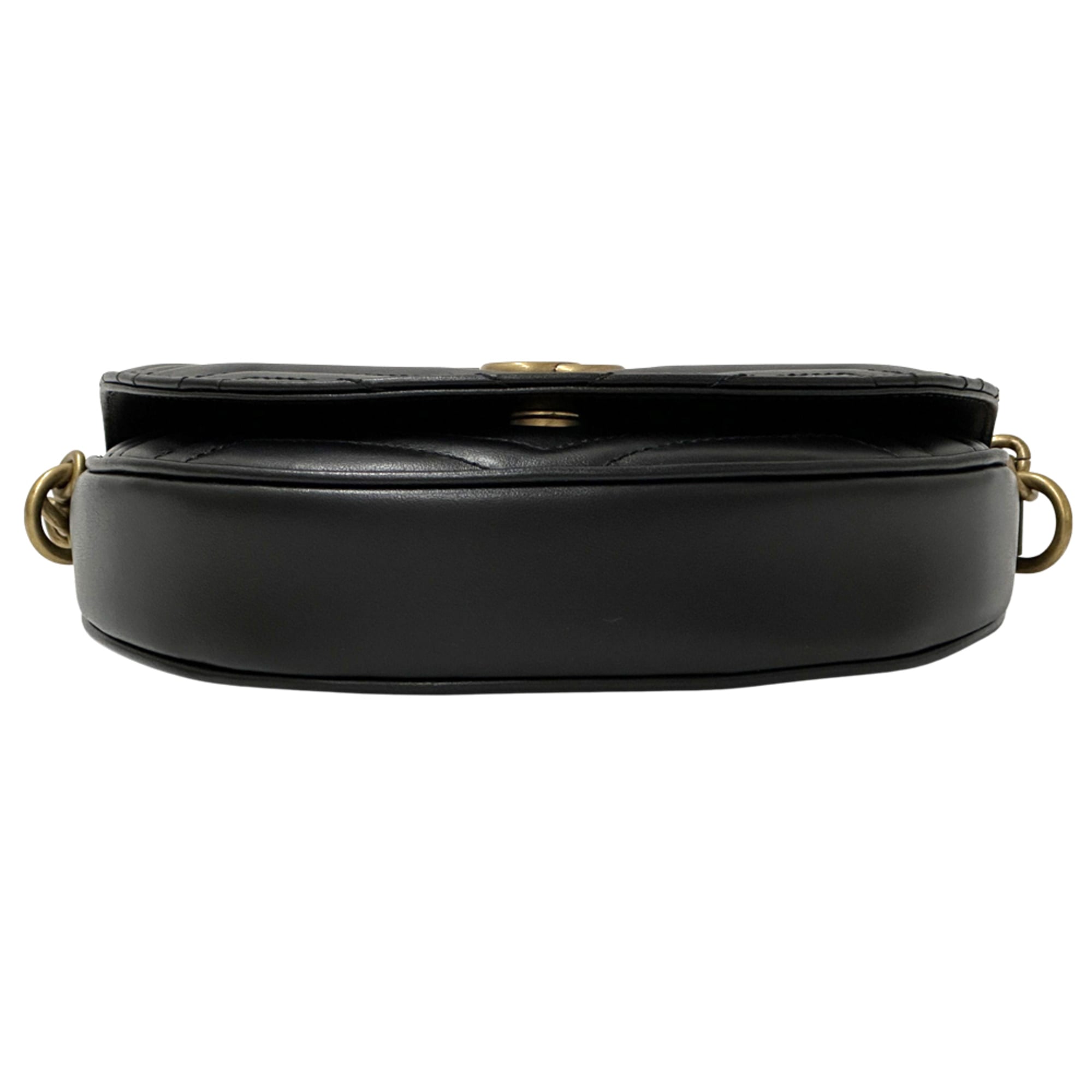 Gucci Black Leather Handbag Shoulder Bag (Pre-Owned)