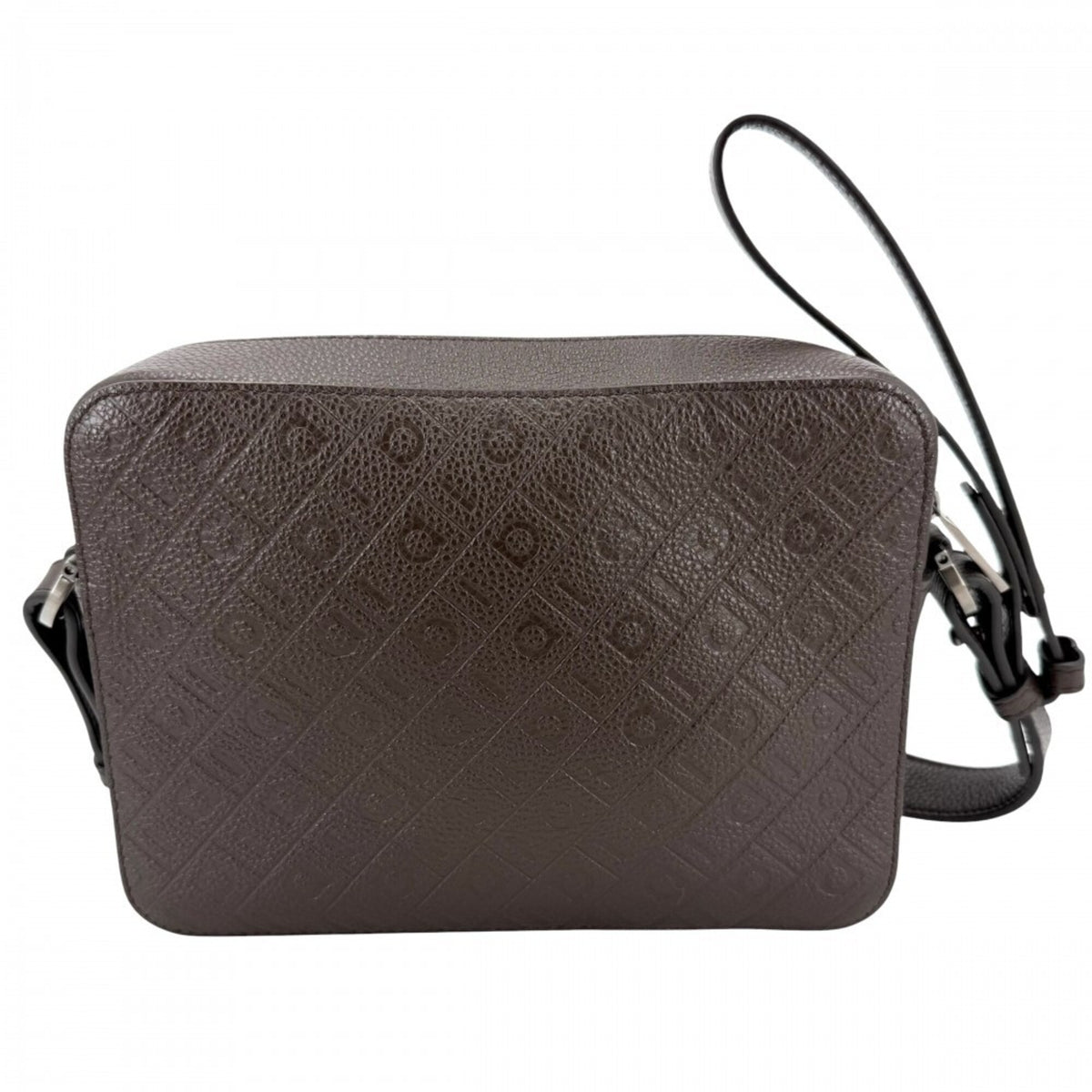 Salvatore Ferragamo Brown Leather Clutch Bag Shoulder Bag (Pre-Owned)