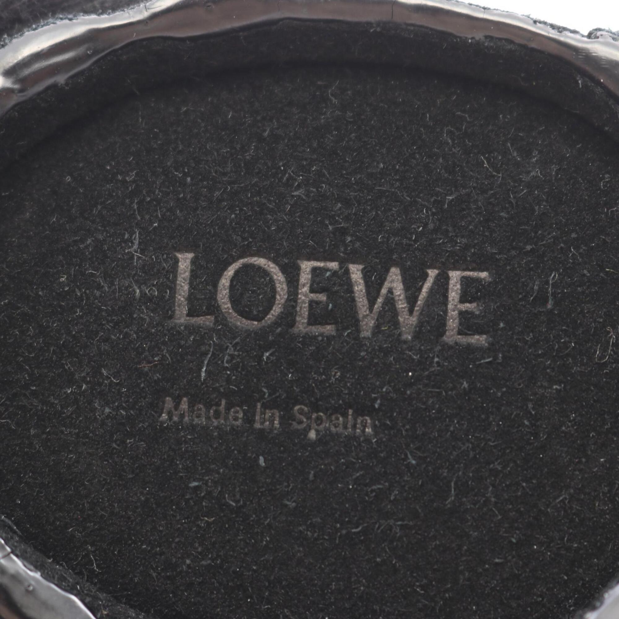 Loewe Black Leather Suede Coin Purse/Coin Case (Pre-Owned)