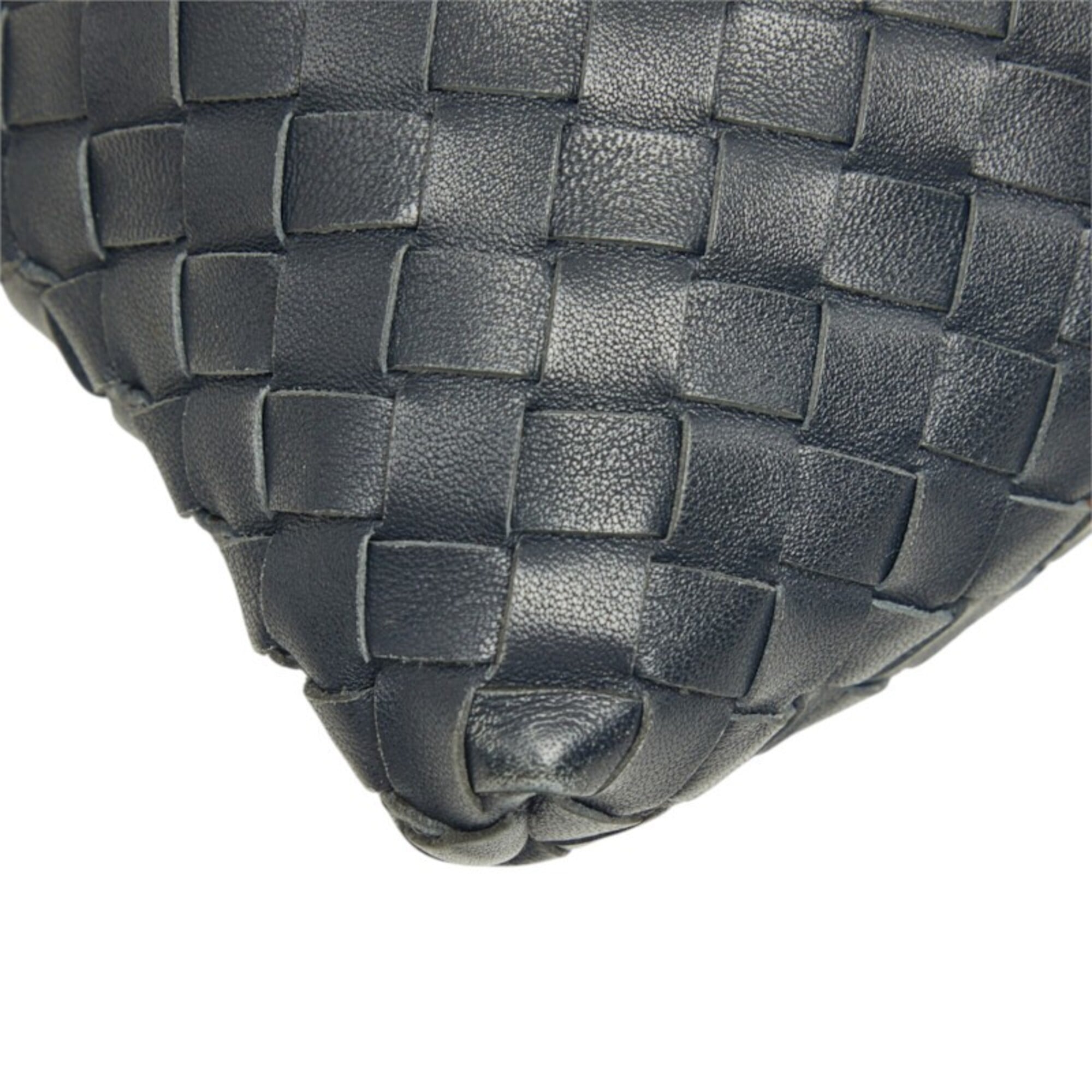 Bottega Veneta Navy Leather Shoulder Bag (Pre-Owned)