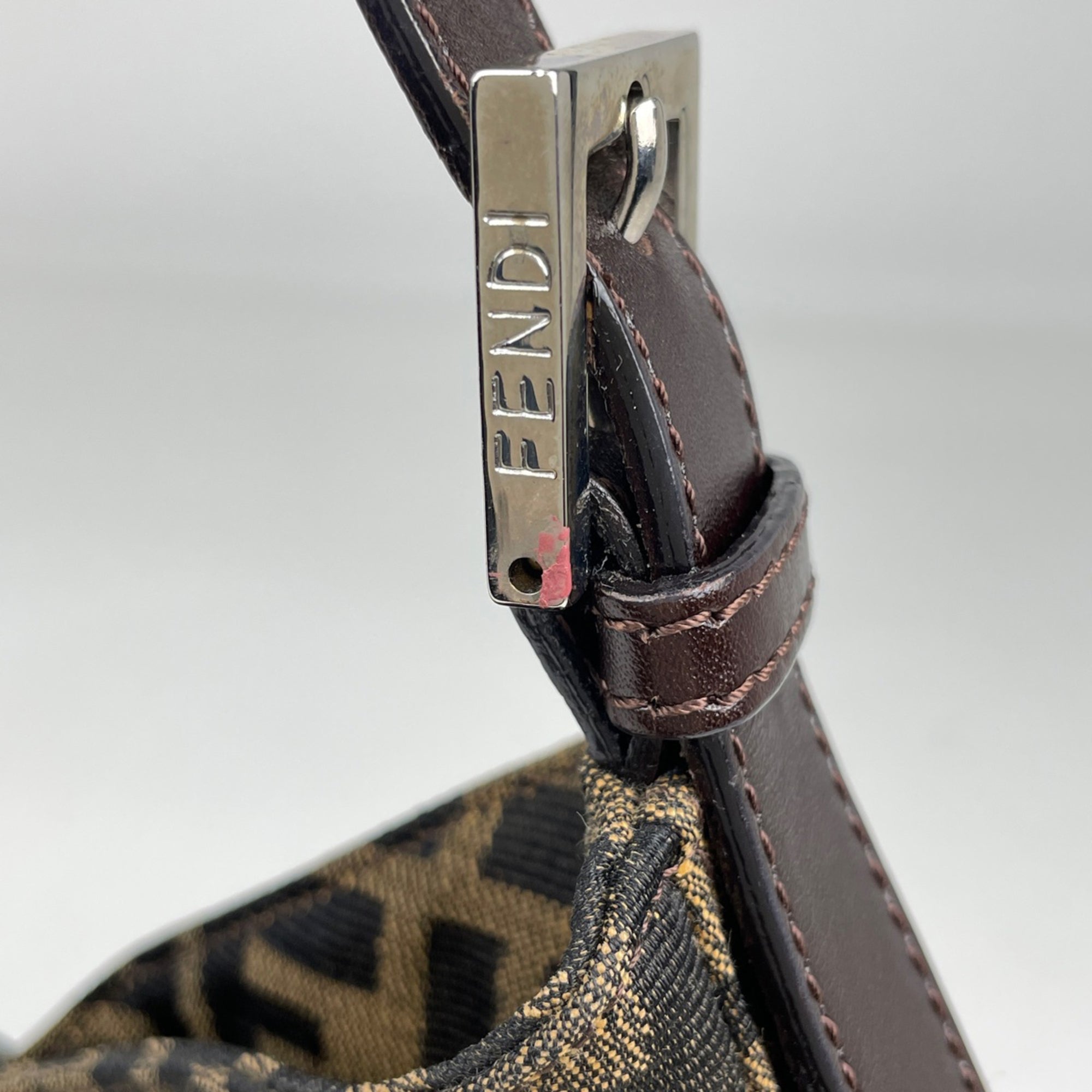Fendi Brown Zucca Shoulder Bag (Pre-Owned)
