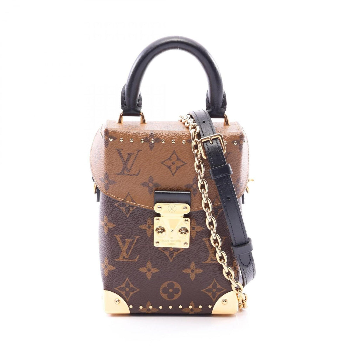 Louis Vuitton Brown Monogram Reverse Coated Canvas Leather Pvc Handbag (Pre-Owned)