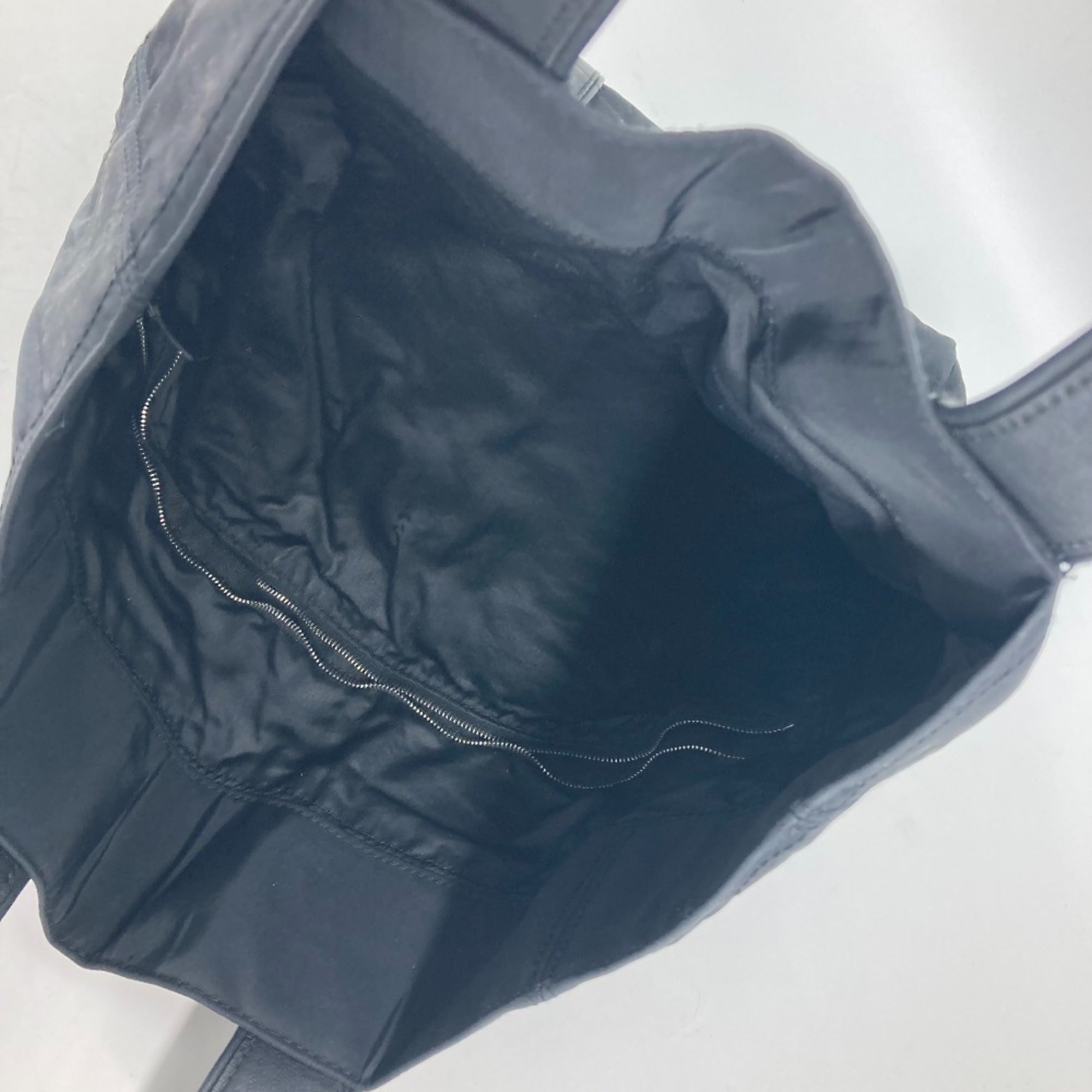 Hermes Black Nylon Shoulder Bag Tote Bag (Pre-Owned)