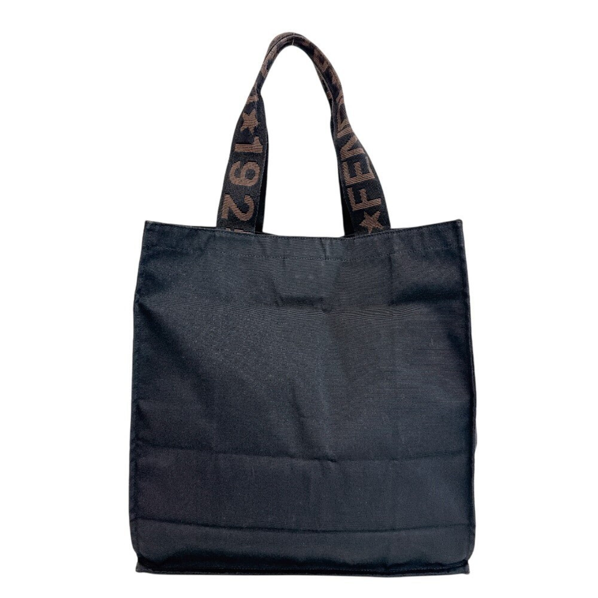 Fendi Black Canvas Tote Bag (Pre-Owned)