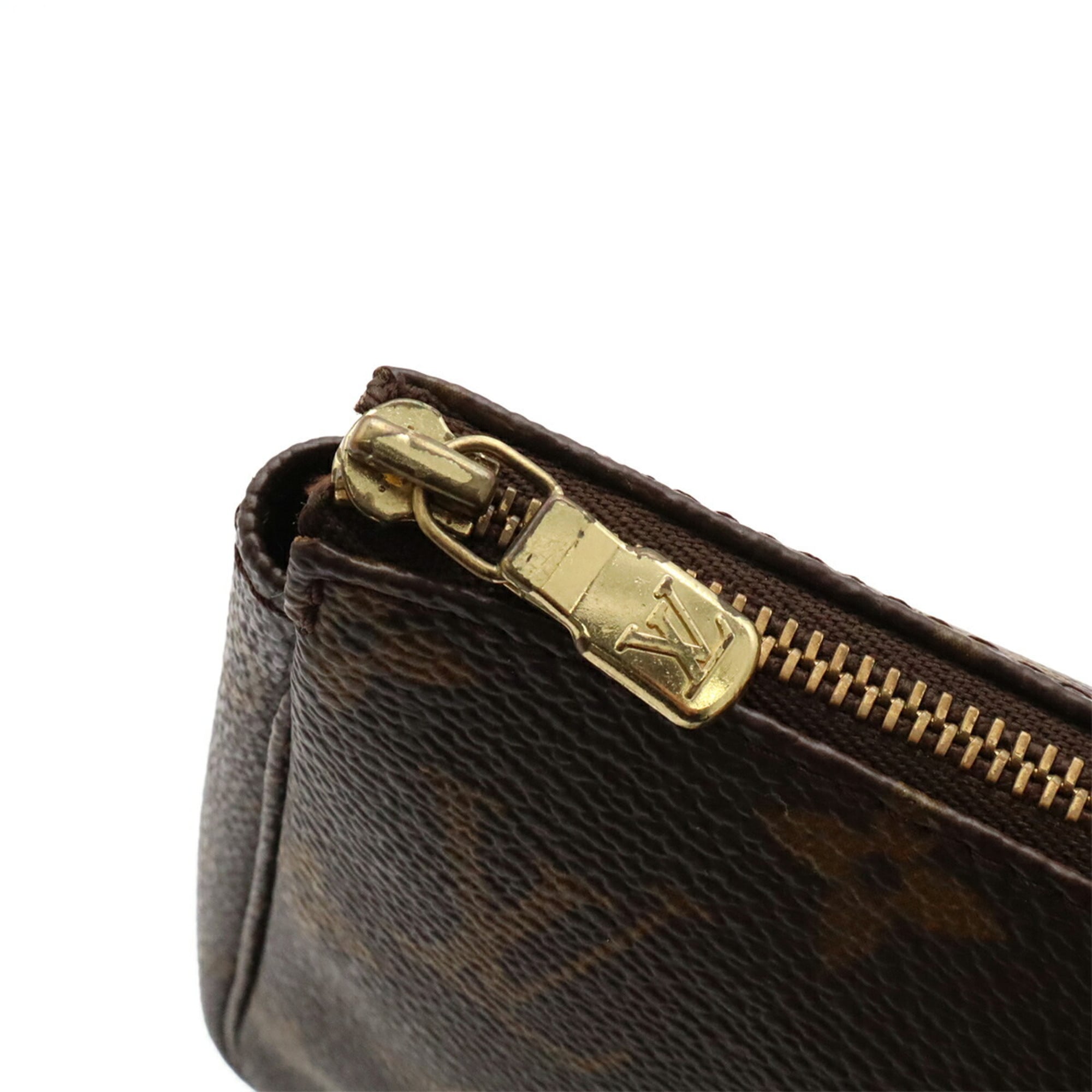 Louis Vuitton Brown Monogram Handbag Pochette Pouch (Pre-Owned)