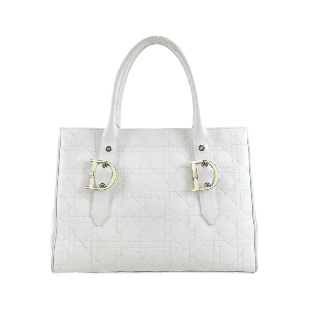 Christian Dior White Leather Handbag (Pre-Owned)