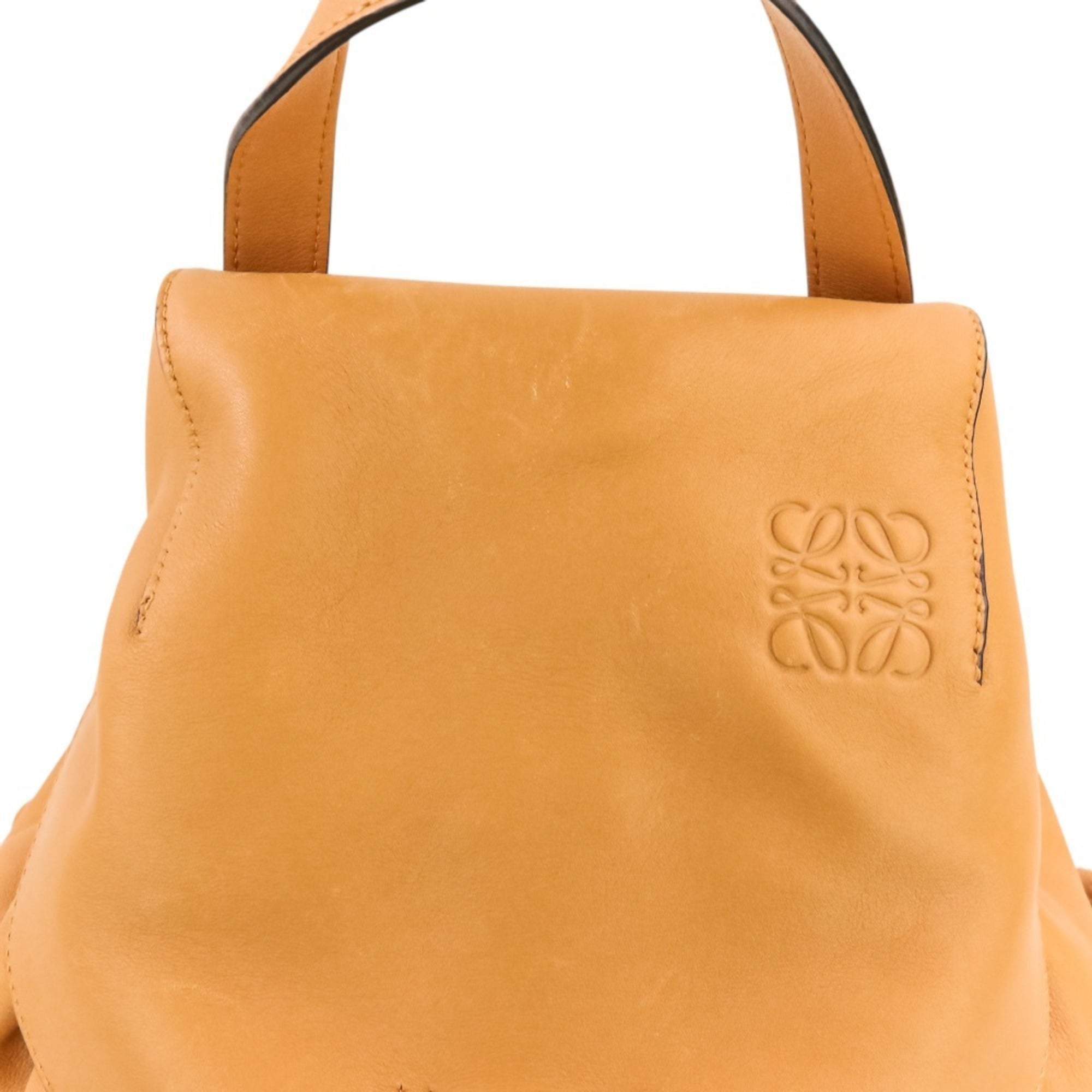 Loewe Brown Camel Leather Backpack (Pre-Owned)