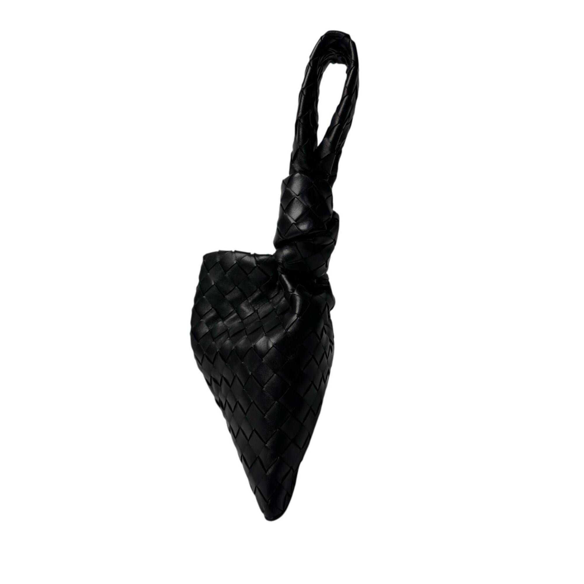 Bottega Veneta Black Leather Handbag (Pre-Owned)
