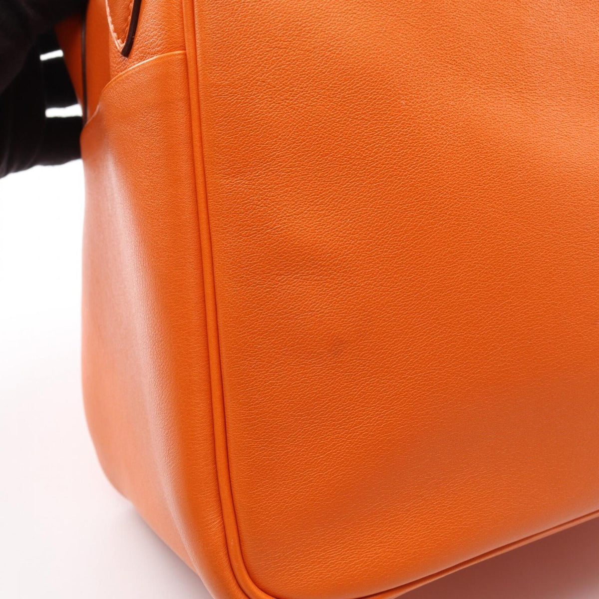 Hermes Orange Swift Leather Handbag Shoulder Bag (Pre-Owned)