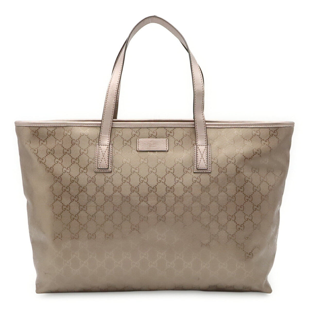 Gucci Gg Imprimé Metallic Pink Pvc Leather Shoulder Bag Tote Bag (Pre-Owned)