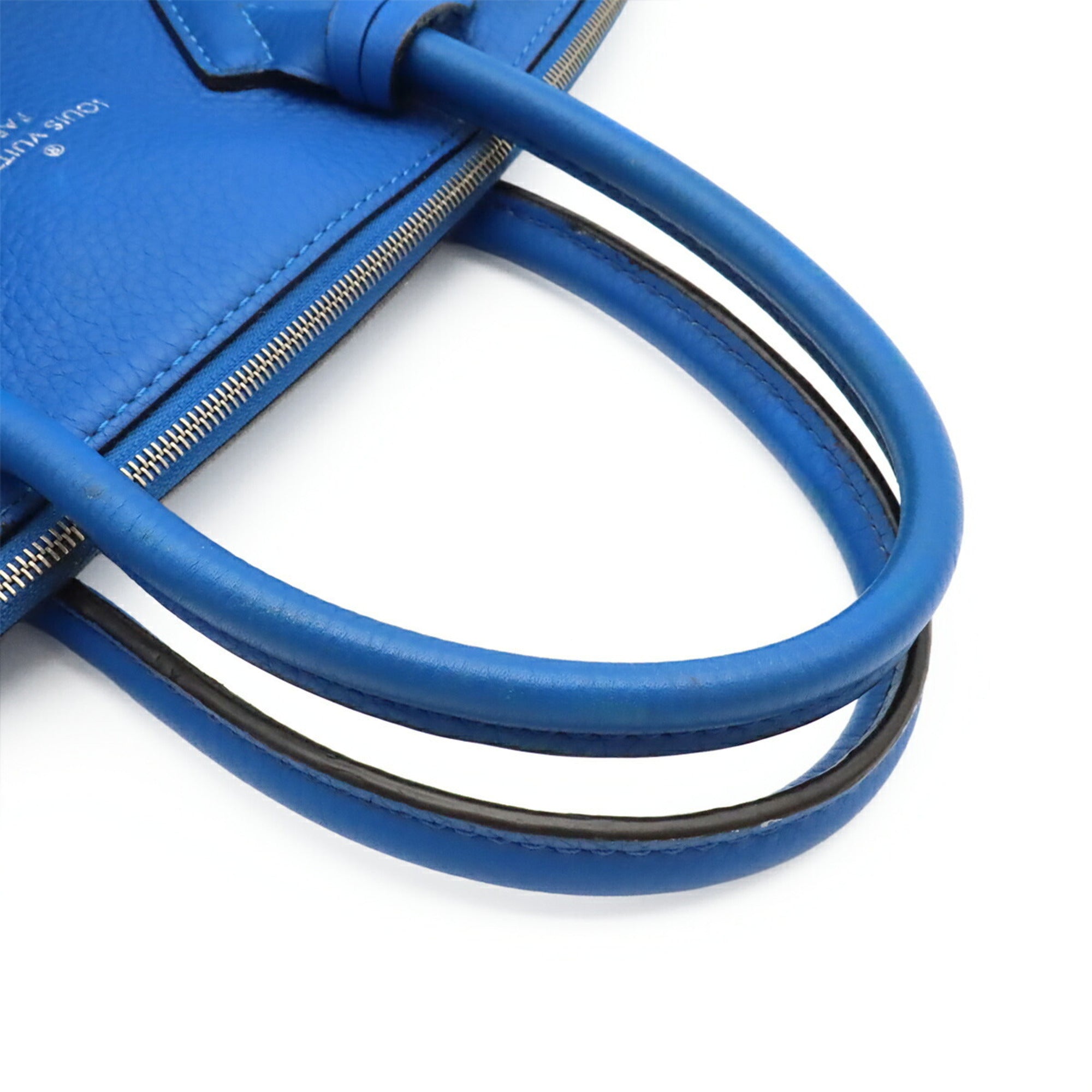 Louis Vuitton Blue Leather Handbag (Pre-Owned)