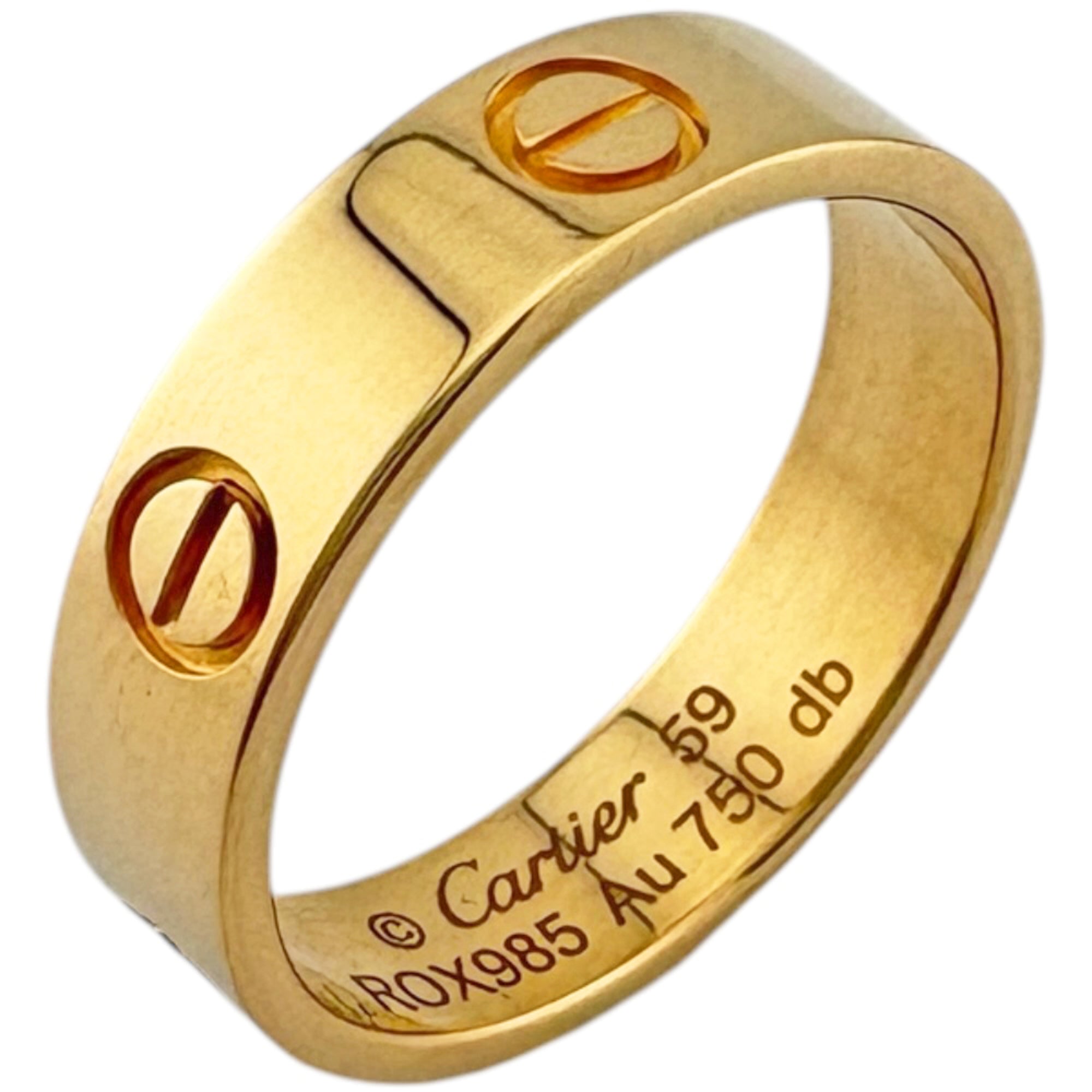 Cartier Yellow Yellow Gold (18K) Band Ring (Pre-Owned)