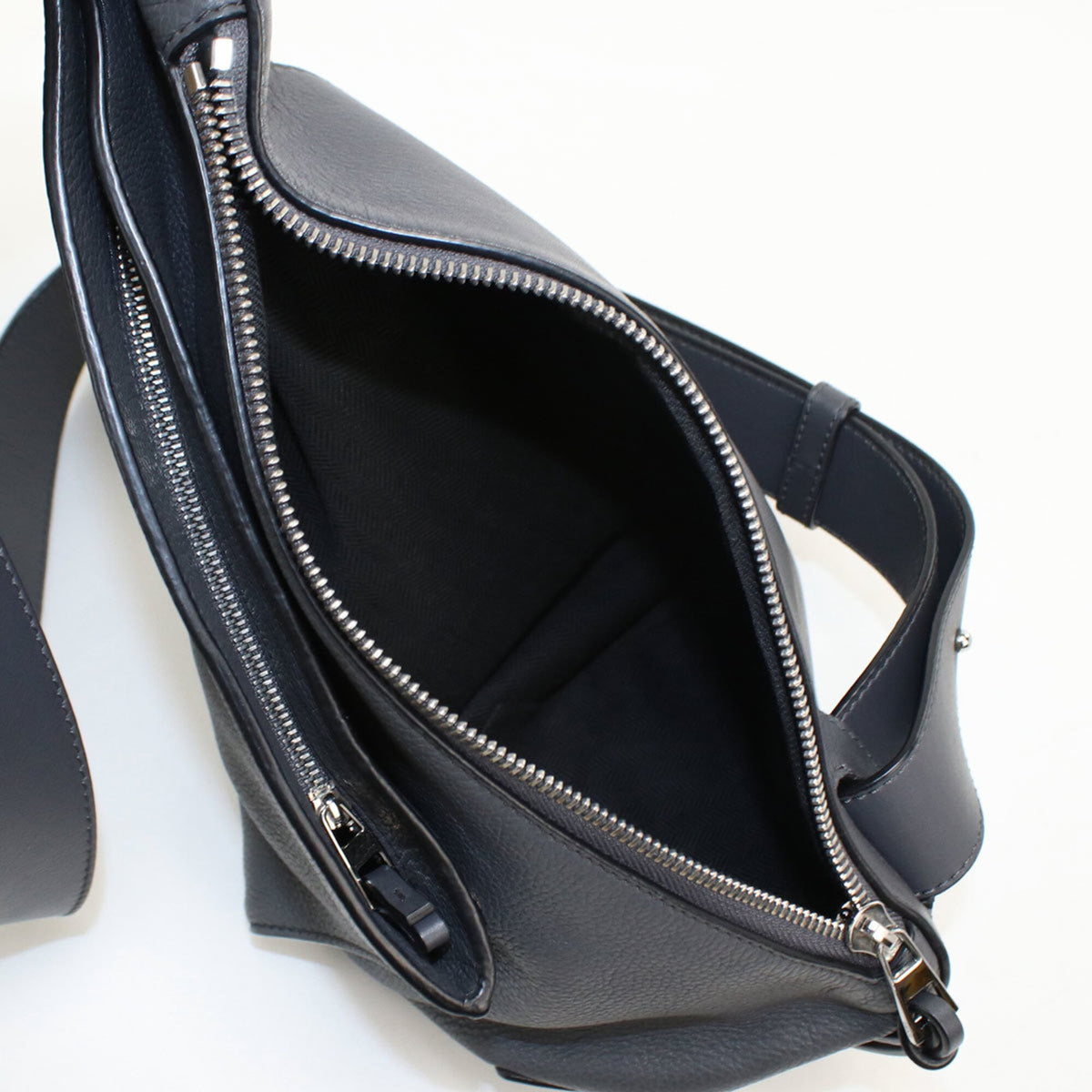 Loewe Gray Leather Sling Bag (Pre-Owned)