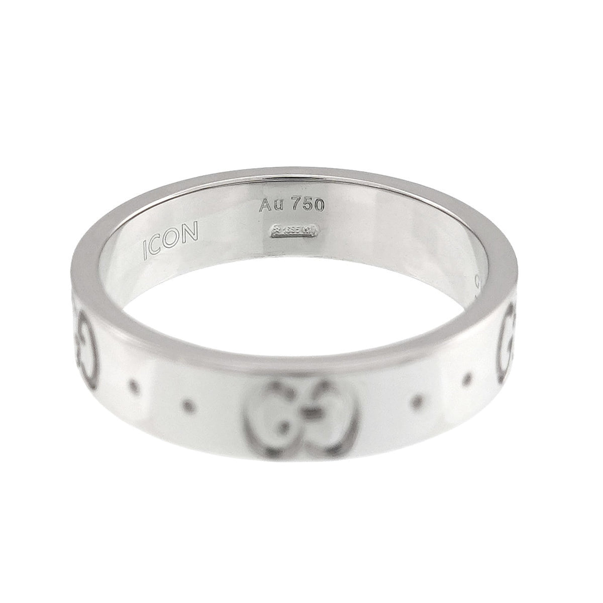 Gucci White Gold (18K) Band Ring (Pre-Owned)
